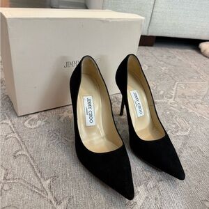 Jimmy Choo Classic Black Suede Heels